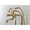 Kingston Brass CCK246K2 Freestanding Clawfoot Tub Faucet Package with Supply Line, Polished Brass CCK246K2 - alternate 3